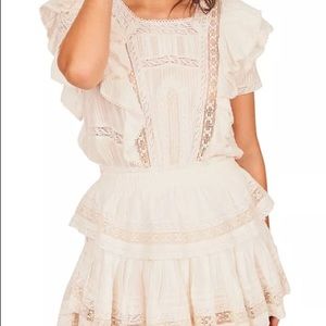 LoveShackFancy Stella Mini Dress